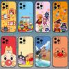 Anime A-Anpanman Cute Phone Case For iPhone 16,15,14,13,12,11,Pro,X,XS,Max,XR,Plus,Mini Soft Black Cover
