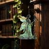 Decorative Hanging Ornaments Stained Glass Style Skeleton Fairy Window Suncatcher, Acrylic Ornament with Butterfly Wings Office Decorations for Living