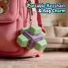 Neues Sechs-Tasten-Tastatur Fidget Spielzeug Clicker-Tastatur Fidget Schlüsselanhänger Knopf Fidget Geschenke für Erwachsene zur Stressbewältigung Schlüsselanhänger