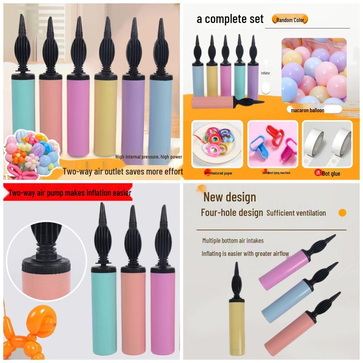 

Manual Air Pump for Balloons, Pools, and Yoga Upgraded Dual-Action: Durable Thickened [1-Pack]