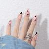 Pre-made Press-On Nails With Gradient Line Design Minimalist INS Style False Nail Tips Women