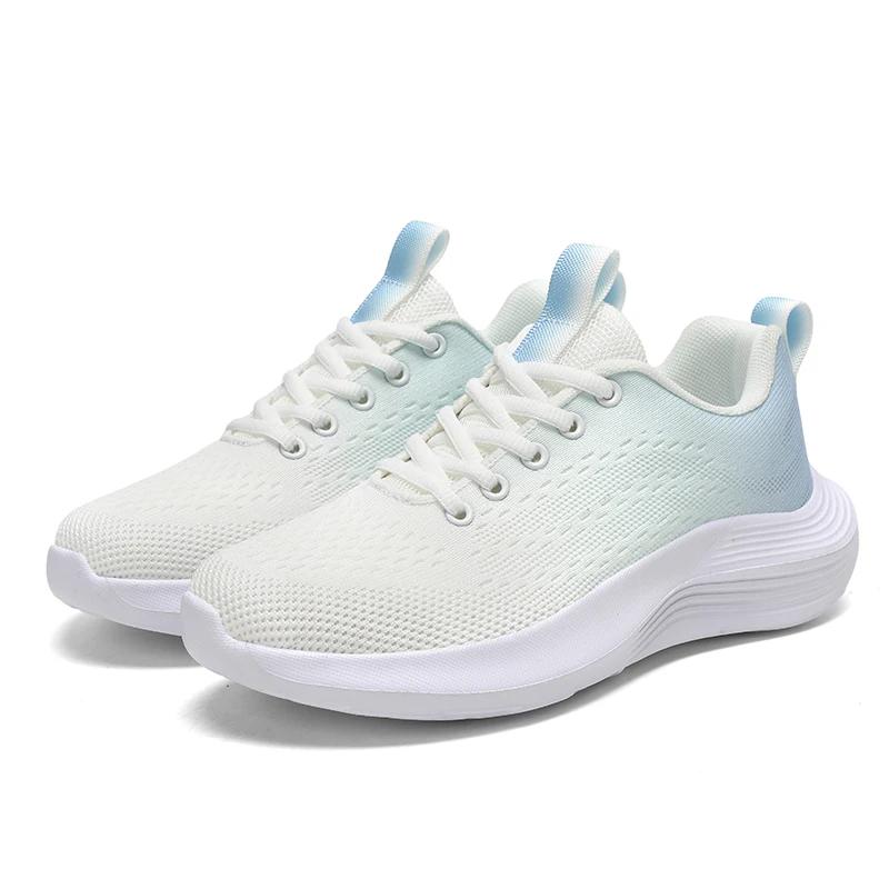Running Shoes Women Comfortable Lace-Up Sports Shoes Women Breathable Anti-Slip Air Mesh Lightweight Casual Shoes Women