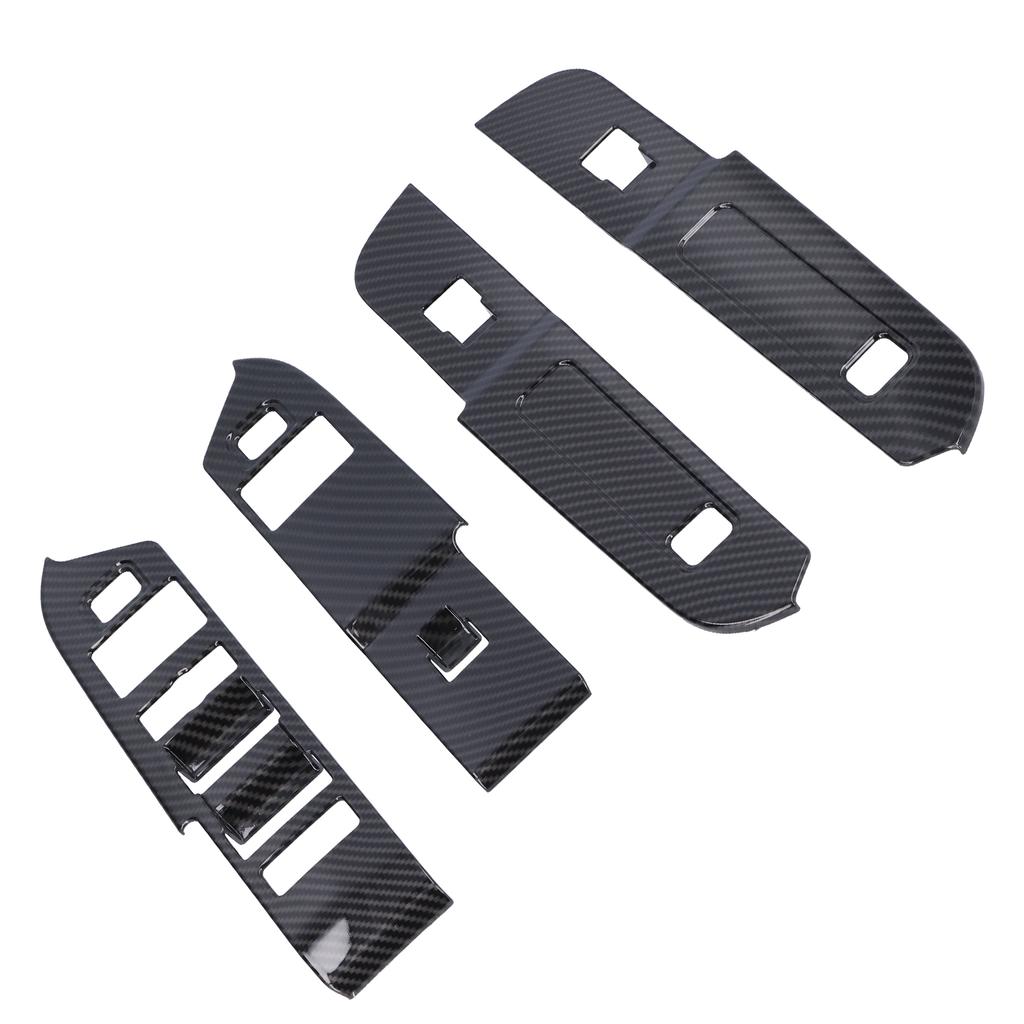 Window Switch Panel Trim Frame Decoration Fit for Land Rover Defender 2020 2021 RHD Carbon Fiber Style