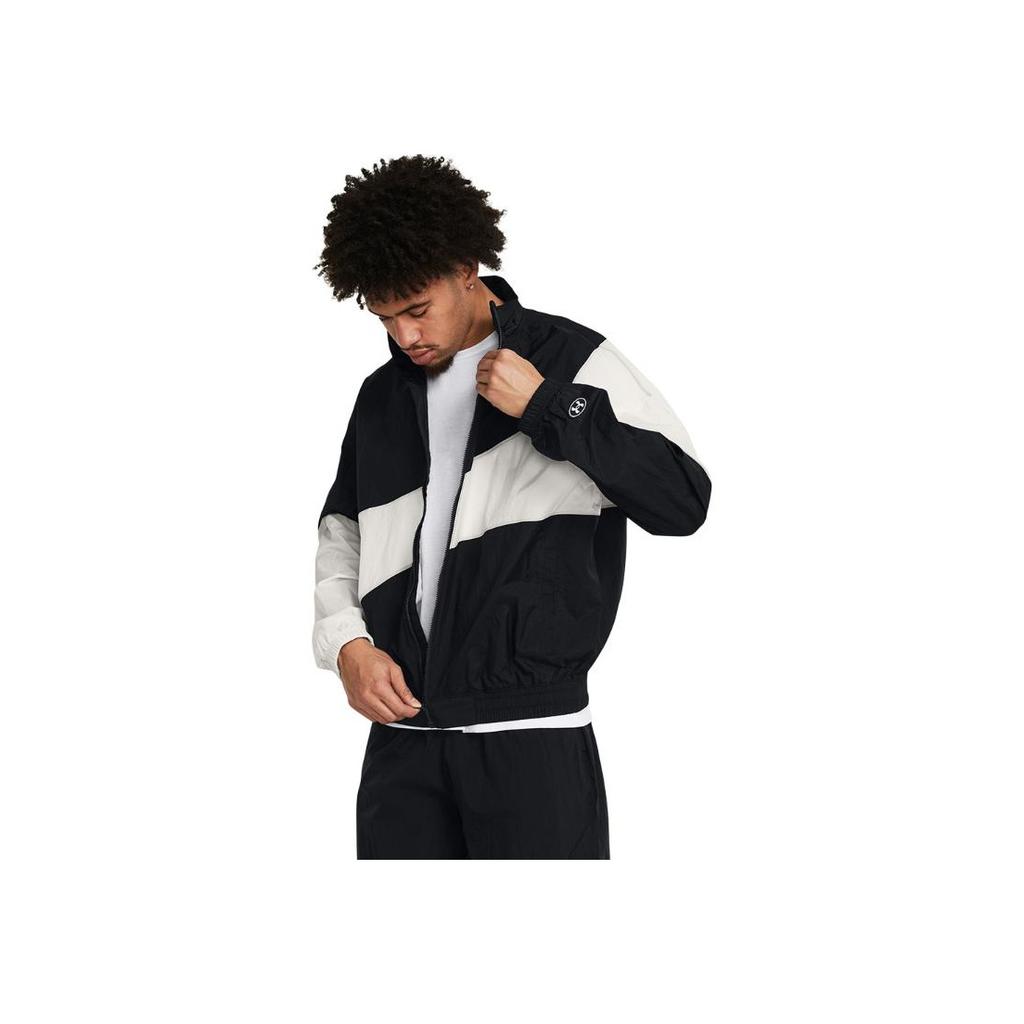 Under Armour Chaqueta Casual de Entrenamiento Color Block con Pliegues Manga Larga para Hombre Chaquetas Negro 1382874-001