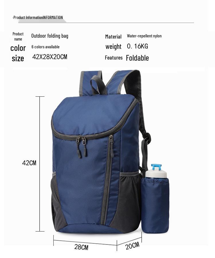 2024 Large Capacity Foldable Lightweight Travel Backpack - Customizable Logo