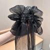 Back Head Grab Clip Half-Tie Hair Clip New Gypsophila Ribbon Hair Clamp  Women Girls