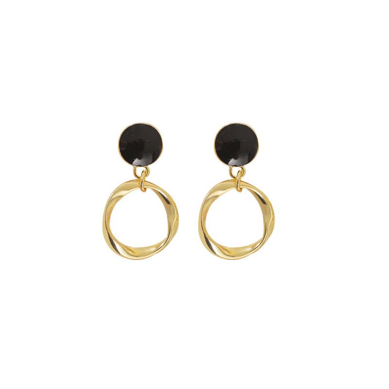 Special Offer: High-End Korean Light Luxury Geometric Circle Earrings for Women - Elegant, Versatile Ear Jewelry 