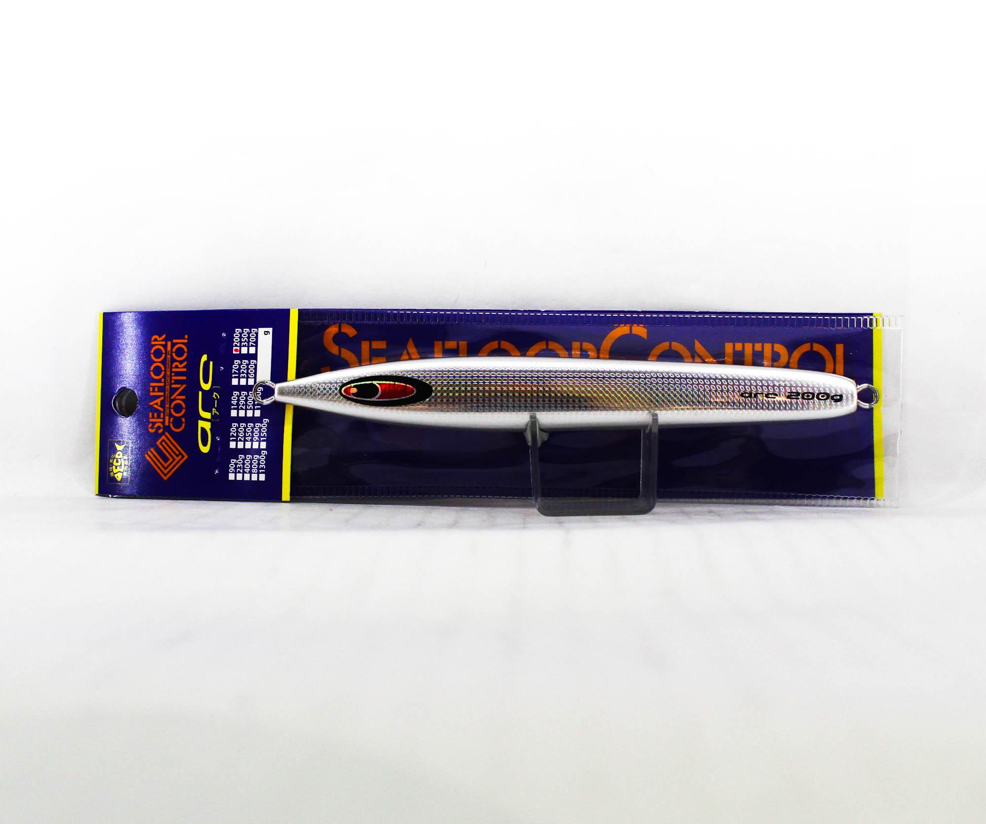 Seafloor Control Metal Jig Arc 200 grams Zebra Orange GR (7522)