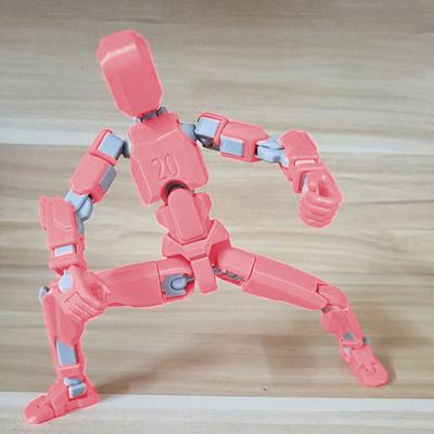 3D Printed Mannequin Toy 20cm Multi-Jointed Robot Multi-Articular Action Figures Full Body Activity Robot for Desktop Decoration