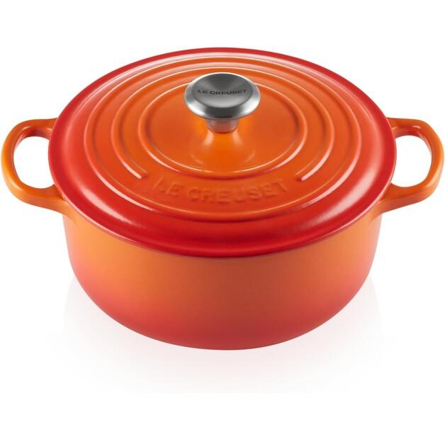 Чугунная жаровня Le Creuset Signature круглая 20 см духовка красная 2,4 л (21177200902430)