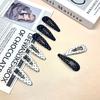 Korean Dot Plush Side Hair Clips Elegant Bangs Barrettes Women Pair Hair Accessories