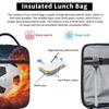 Borsa Pranzo Sportiva con Pallone da Calcio per Ragazzi Ragazze Scatola Pranzo Riutilizzabile Borse Pasto Termiche Borsa Pranzo Portatile per Scuola Viaggio Picnic