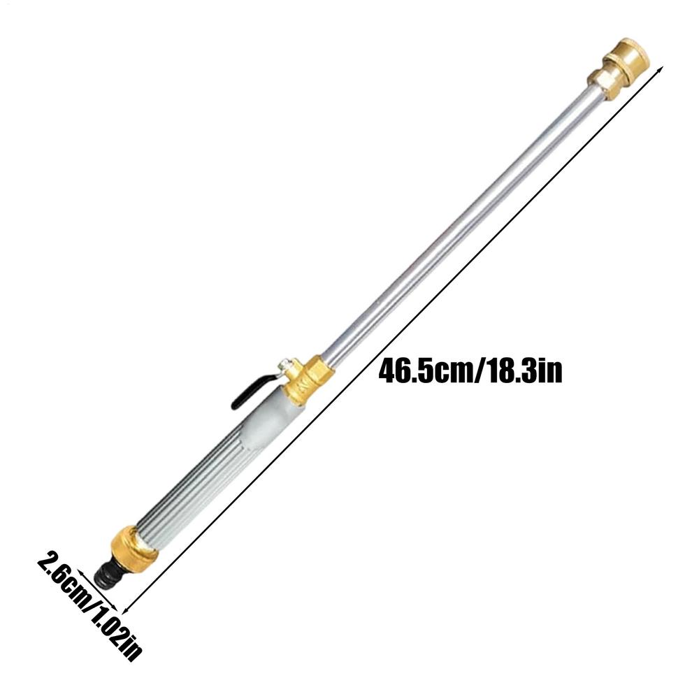 Stainless Steel Jet Nozzle Power Washer Wand For Truck Car Power Clean Garden Irrigation Nozzle Wand 3 Nozzles and Long Rod