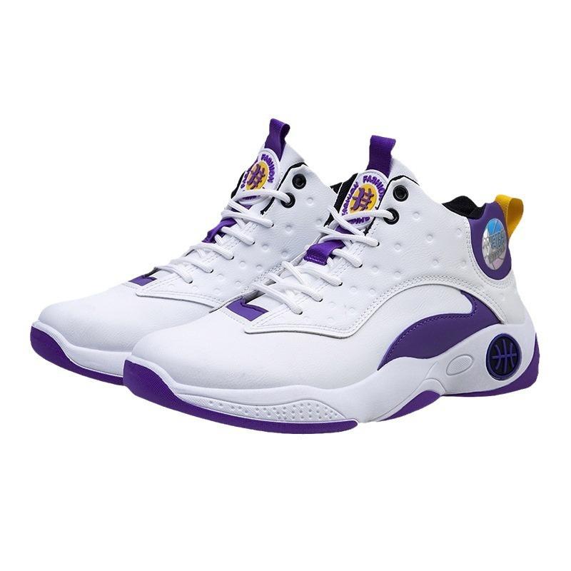 2025 High-top Basketball Shoes Combat Boots Spring and Summer New Non-slip Sports Shoes Platform-soled Versatile Trend Handsome Men's Shoes