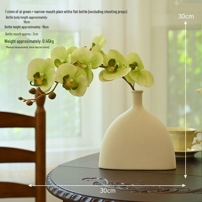 

Элегантный искусственный цветок фаленопсиса с вазой с напылением для декора гостиной или спальни