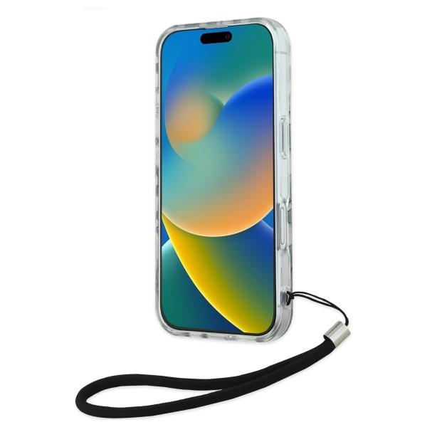 Karl Lagerfeld Klhcp16Shzbpkcck Iphone16 6.1 Czarny/Black Hardcase Iml Zebra Pattern & Cord