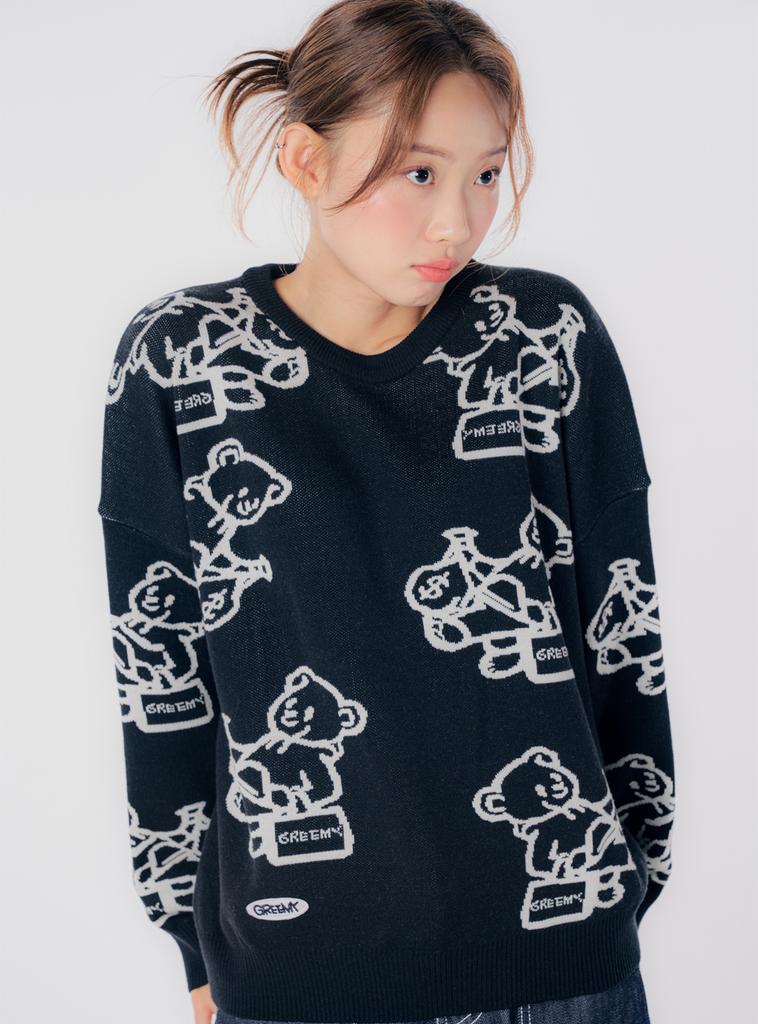 GREEMY Bear Knit (Black)