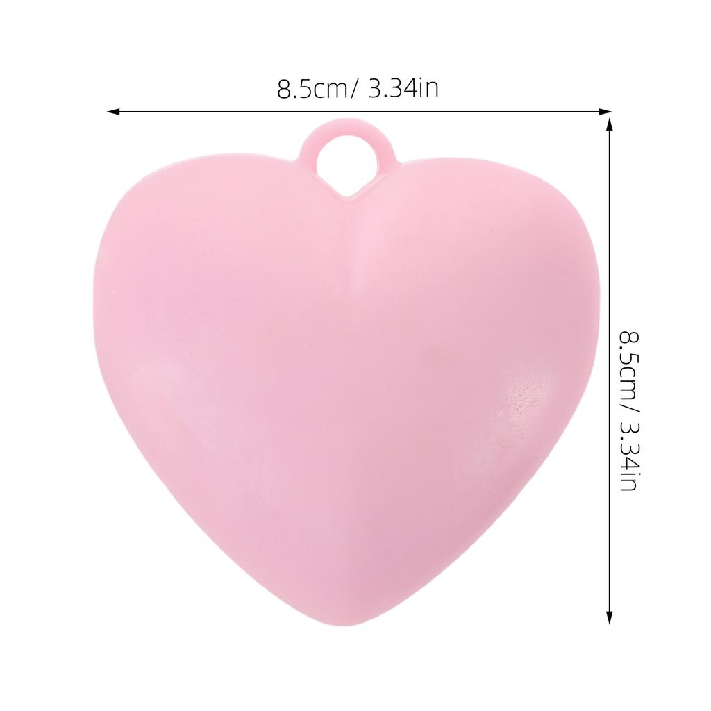 4Pcs Decorative Balloon Weights Heart Shape Resin Anchors for Wedding Birthday Shower Table Centerpiece Event Decorations