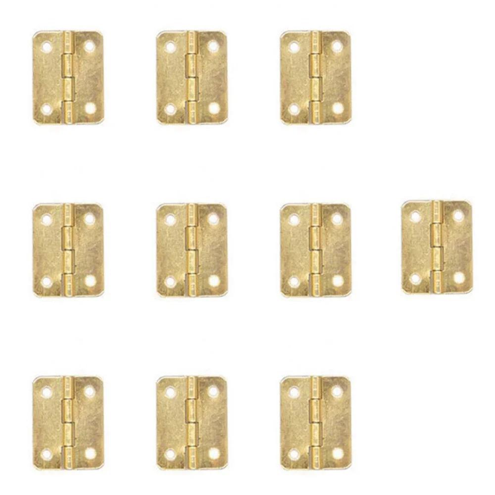 Mini Retro Wooden Box Crafts Dolls Houses with Screws Door Hinges Hardware Cabinet Accessories Jewelry Box Hinges