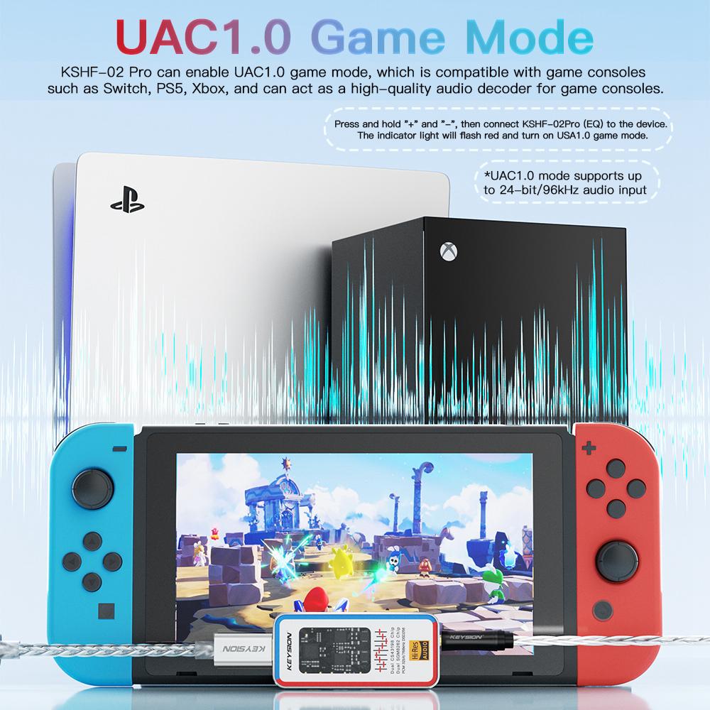 KEYSION Dongle Type C USB DAC AMP Audio HiFi Decoder Headphone Amplifier 2*CS43198 2*SGM8262 Chip 768kHz DSD256 3.5/4.4mm Output
