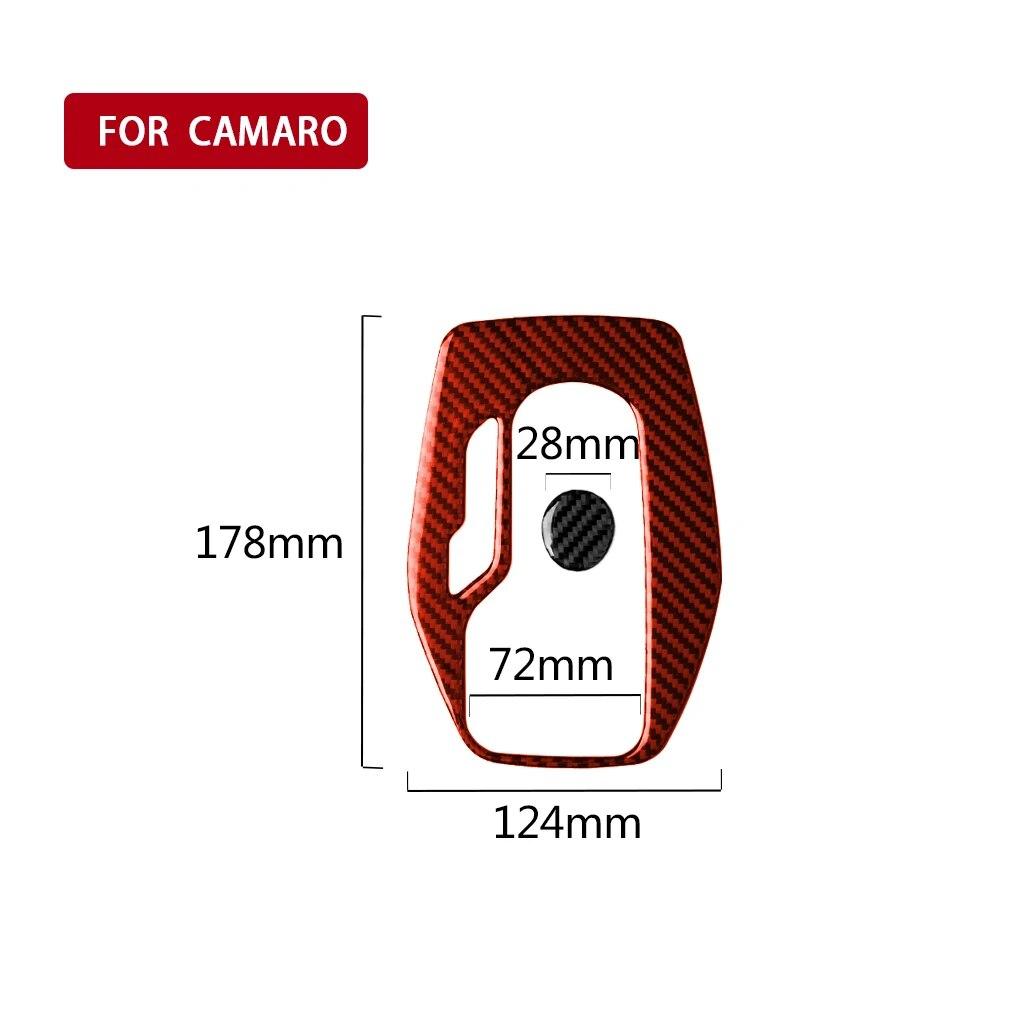 

Декоративная крышка переключения передач, наклейка, отделка для Chevrolet Camaro 2017 2018, аксессуары для салона автомобиля из углеродного волокна Red Left-hand Drive