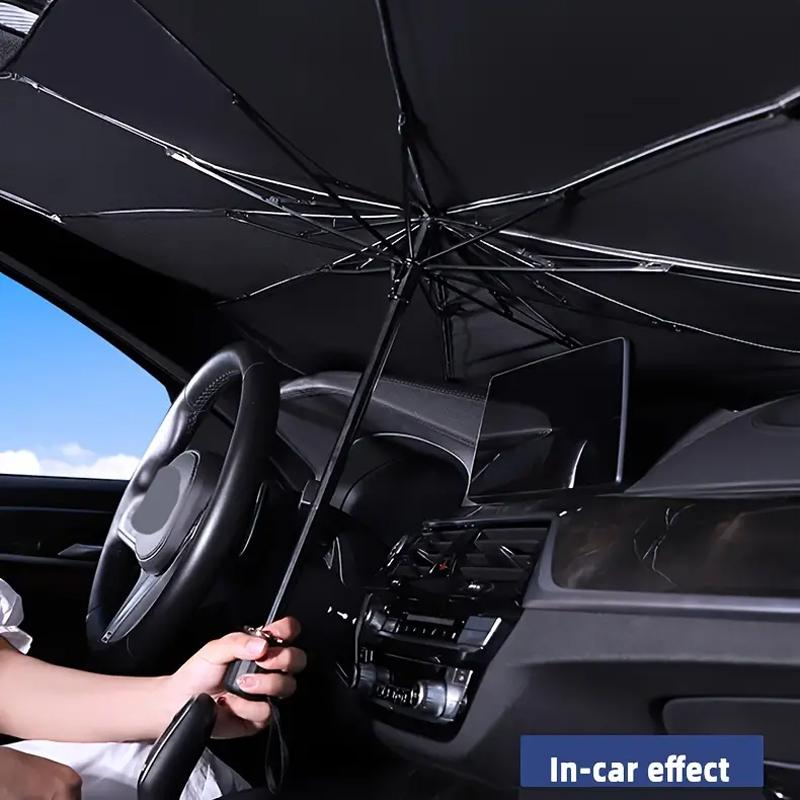 Automobile Windshield Sunshade-Foldable Automobile Umbrella Sunshade Anti-Ultraviolet Car Front Window (Heat Protection) WindshWindshield Sunshades 1