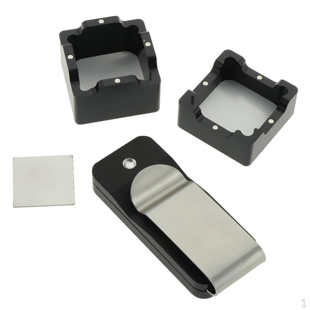 

Professional Billiard Chalk Case Box with Fixed - Blue, as described чорний