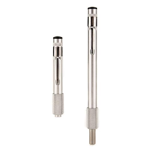 Pen Type Portable Hook Sharpener, Heavy Duty Metal Fishing Hook Sharpening Tool, Cutter Sharpener Rod with Clip, Fishing Accessories