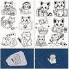 A4 Water-Soluble Self-Adhesive Non-Woven Fabric Sheets with Flowers & Butterflies Design for DIY Stabilizer.