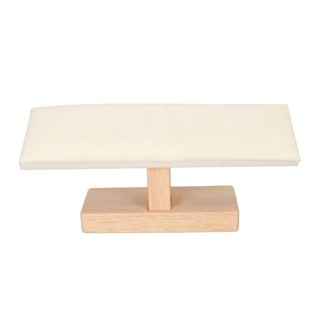 T Bar Bracelet Holder with Beige Soft Velvet Scratch Prevention Watch Display Stand Jewelry Display