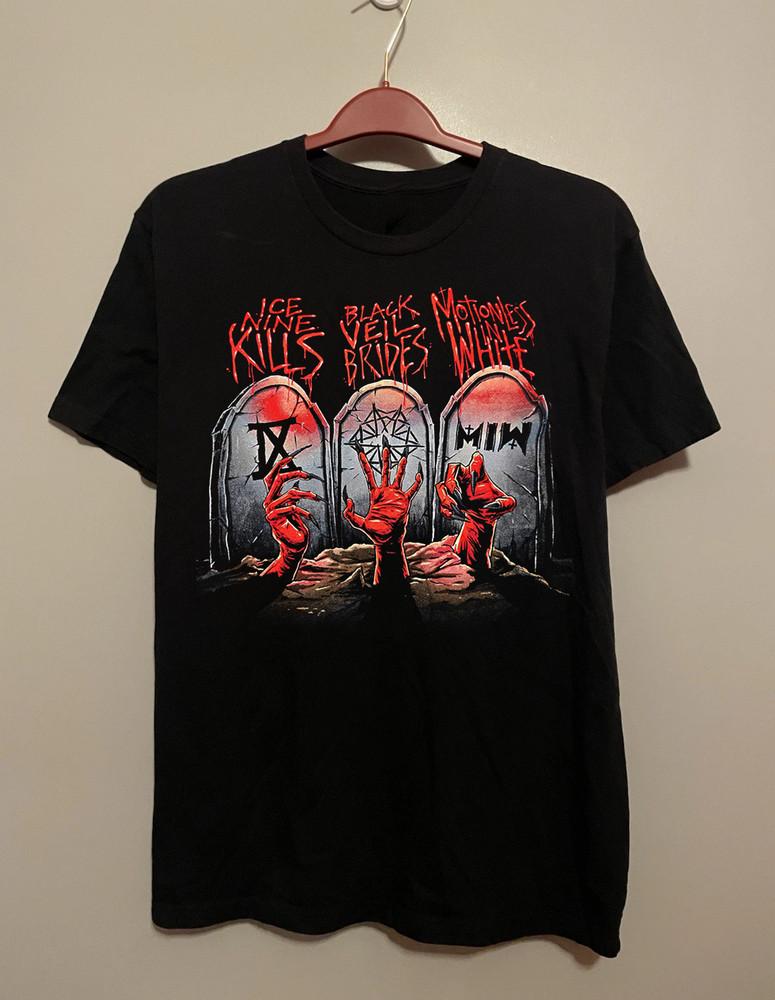 Редкая черная футболка Veil Brides Motionless In S-5XL Унисекс XXXXL