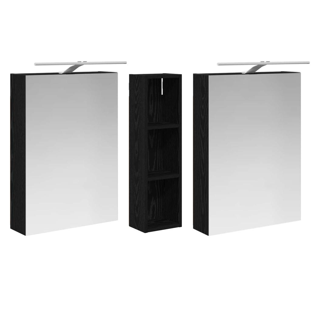 Bathroom Cabinet Set 3 pcs 120 x 14.5 x 70 cm Particleboard