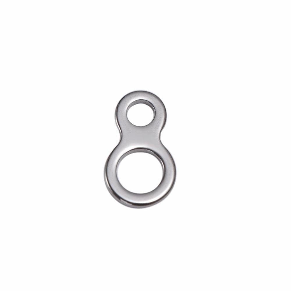 10Pcs 8 Shape Double Hole Link High Strength Trolling Connector Fishing Connector Ring Trolling