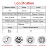 Heschen Square Inductive Proximity Sensor Switch, Non-Shield Type, PL-05P, Detector Distance 5mm, 10-30VDC 200mA, PNP Normally Open(NO), 3 Wire