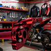 For ATV Quad Bike Motocross Moped Scooter Bike CNC Aluminum Parts 7/8" 22mm Universal Motorcycle Accelerator Throttle Twist Grip,Red.