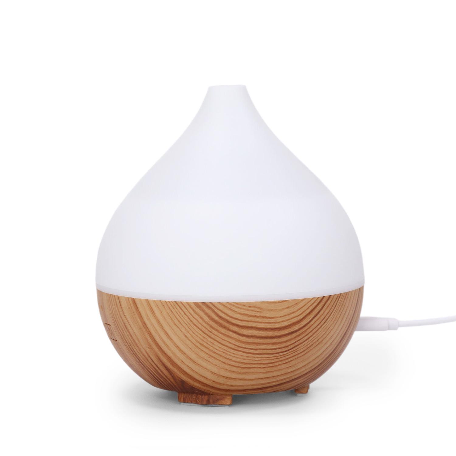 USB Portable Wood Grain Aromatherapy Humidifier: 150ml Essential Oil Diffuser & Home Humidifier.