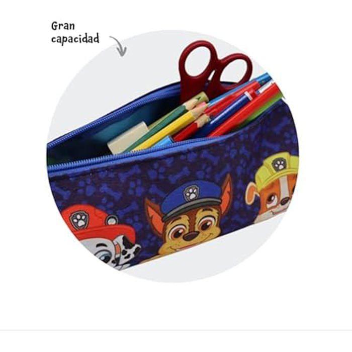 Trousse - PAW PATROL - Pat' Patrouille - Ronde - 8 x 22 x 8 cm - Mixte Enfant - Noir