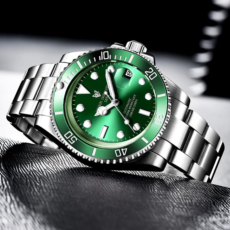 Fashion Sports Waterproof Men's Mechanical Wristwatches Casual Business Luminous Automatic Watch For Men Relogios Masculino
