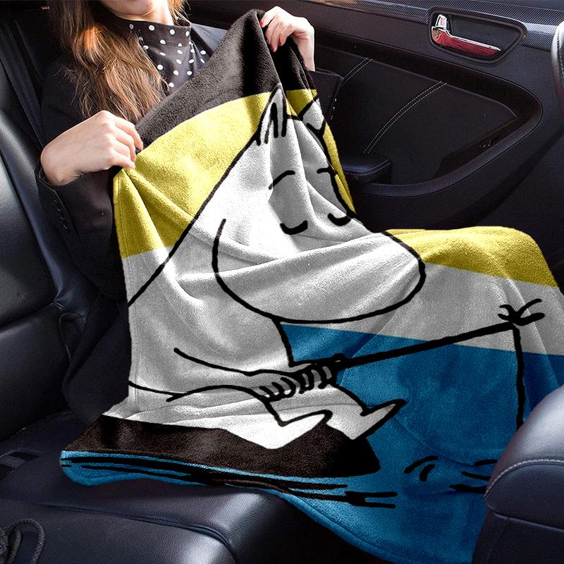 white hippo Fishing Adventure Blanket Flannel Blanket for bed, sofa, Camping, Hiking, Picnic Essentials, gift for family Fan gifts