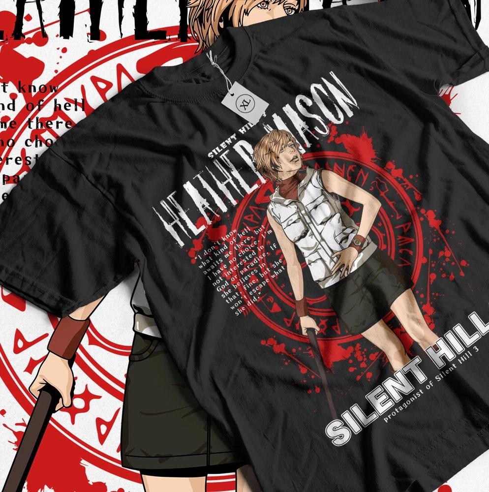 Silent Hill 2 TShirt Pyramid Head Shirt Silent Hill Game Red Tshirt Black S