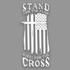 eDesign Stand for The Flag Kneel for The Cross Sticker Decal Vinyl - 5 Inches - Premium Vinyl Sticker for Cars Trucks Laptops and More - Weatherproof