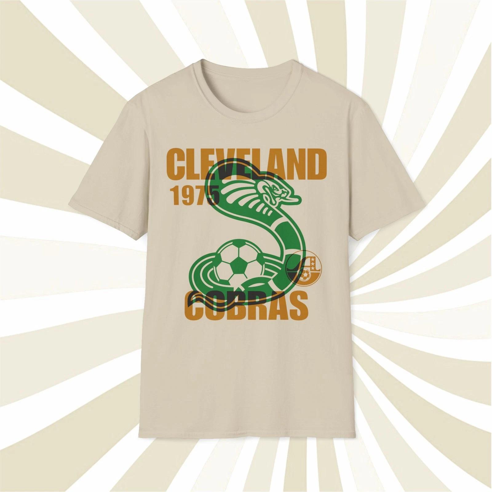 Men s and Women s T-shirts Cleveland Cobras 1975 ASL Vintage Offset Printed Soccer T-Shirt XL