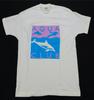 Rare VTG SCREEN STARS Aqua Club Dolphins Art Single Stitch T Shirt 80s 90s SZ XL