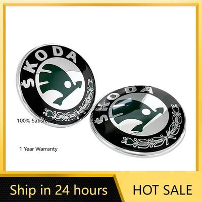 Car Sticker 2025 Hot Car Rear Front Emblem Trunk Badge Sticker for Skoda Kodiaq Karoq 2 A7 Tour VRS Superb Octavia Yeti Fabia 1