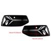 2PCS Front Bumper Fog Light Cover Grille Grill Fit A6 C8 2019-2023