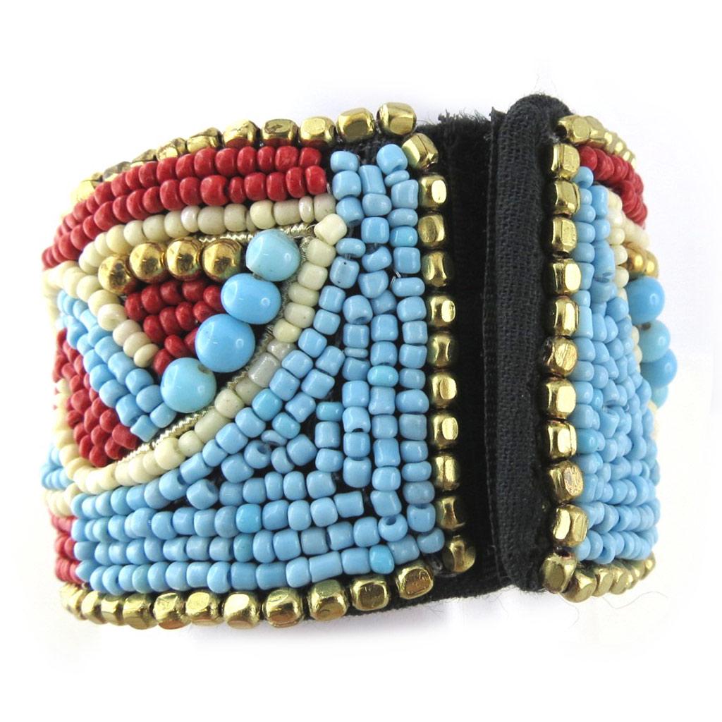 Les Trésors De Lily [N0959] - Red 'Altai' Designer Bracelet