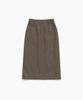 Tudment H-Line Pocket Skirt Brown Check