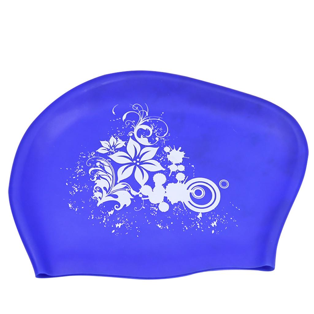 Swimming Cap Silicone Swim Pool Hat for Adult Long Hair Women