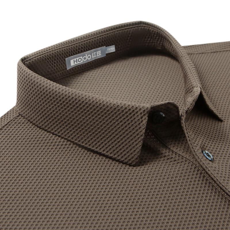 Hodo Men's Honeycomb Texture Polo Shirt