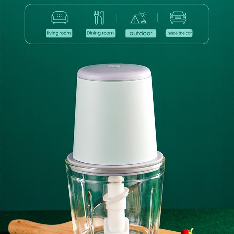 Elektrický sekáček na potraviny 300ml Drtič česneku Mlýnek na maso Mini lis na česnek Drtič na zeleninu Drtič